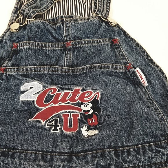 Epic Vintage Disney Micky Mouse Overalls sz. 18-20 - Picture 2 of 8